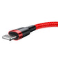 Baseus Cafule USB-A / Lightning 2A QC 3.0 Kabel 3 m - rot