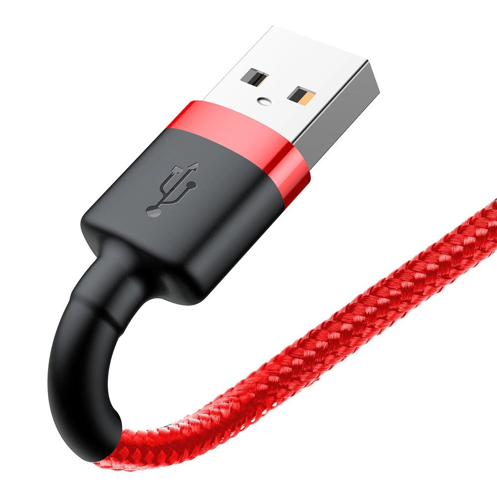 Baseus Cafule USB-A / Lightning 2A QC 3.0 Kabel 3 m - rot