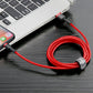 Baseus Cafule USB-A / Lightning 2A QC 3.0 Kabel 3 m - rot
