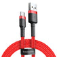 Baseus Cafule USB-A / USB-C QC 3.0 3A 0,5 m Kabel - rot