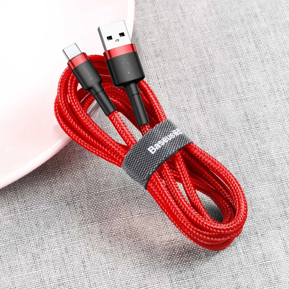 Baseus Cafule USB-A / USB-C QC 3.0 3A 0,5 m Kabel - rot