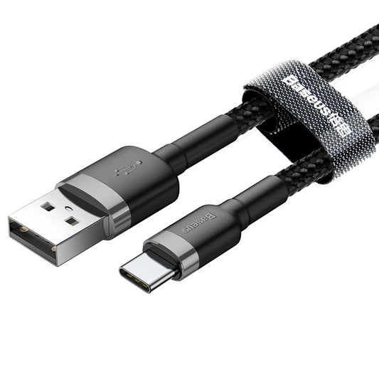 Baseus Cafule USB-A / USB-C QC 3.0 3A Kabel 0,5 m - Schwarz und Grau