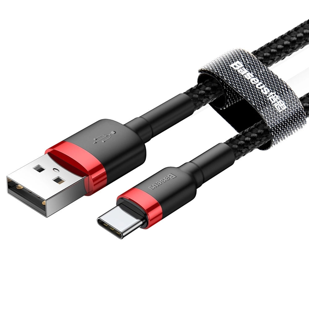 Baseus Cafule USB-A / USB-C QC 3.0 3A Kabel 0,5 m - Schwarz und Rot