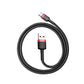 Baseus Cafule USB-A / USB-C QC 3.0 3A Kabel 0,5 m - Schwarz und Rot