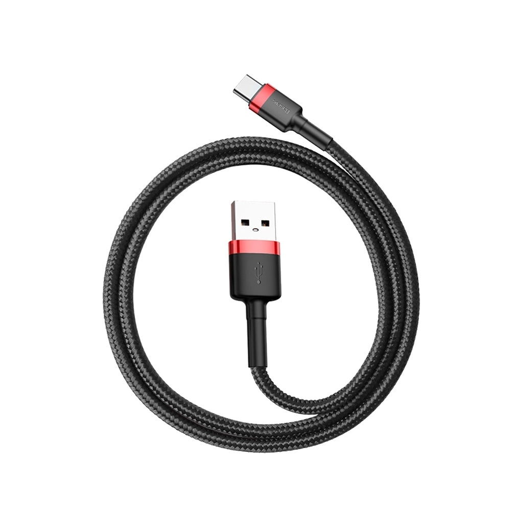 Baseus Cafule USB-A / USB-C QC 3.0 3A Kabel 0,5 m - Schwarz und Rot