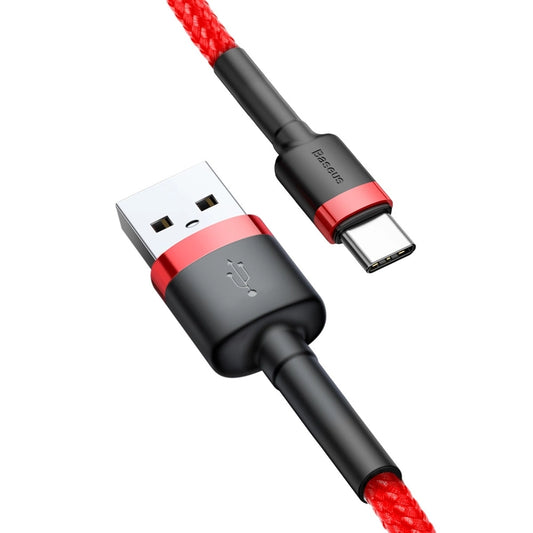 Baseus Cafule USB-A / USB-C QC 3.0 3A Kabel 1 m - Rot
