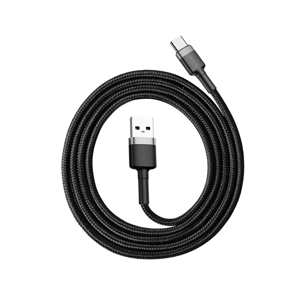 Baseus Cafule USB-A / USB-C QC 3.0 3A Kabel 1 m - Schwarz-Grau