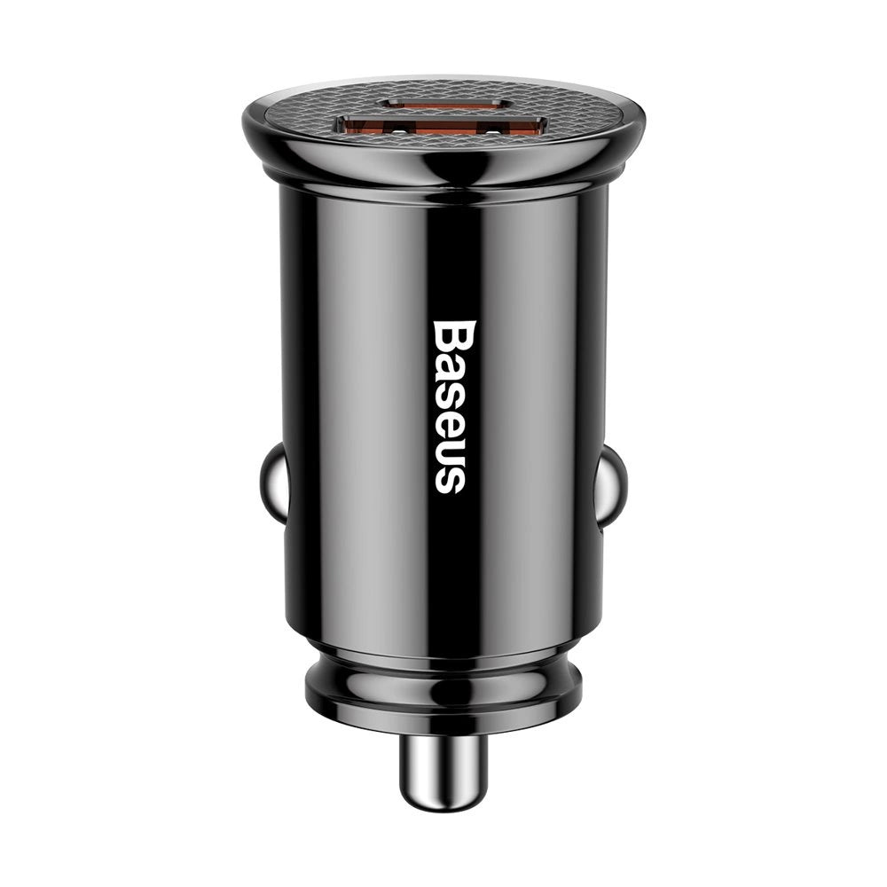 Baseus Circular PPS Smart-Autoladegerät mit USB Quick Charge 4.0 QC 4.0 und USB-C PD 3.0 SCP-Anschlüssen schwarz (CCALL-YS01)
