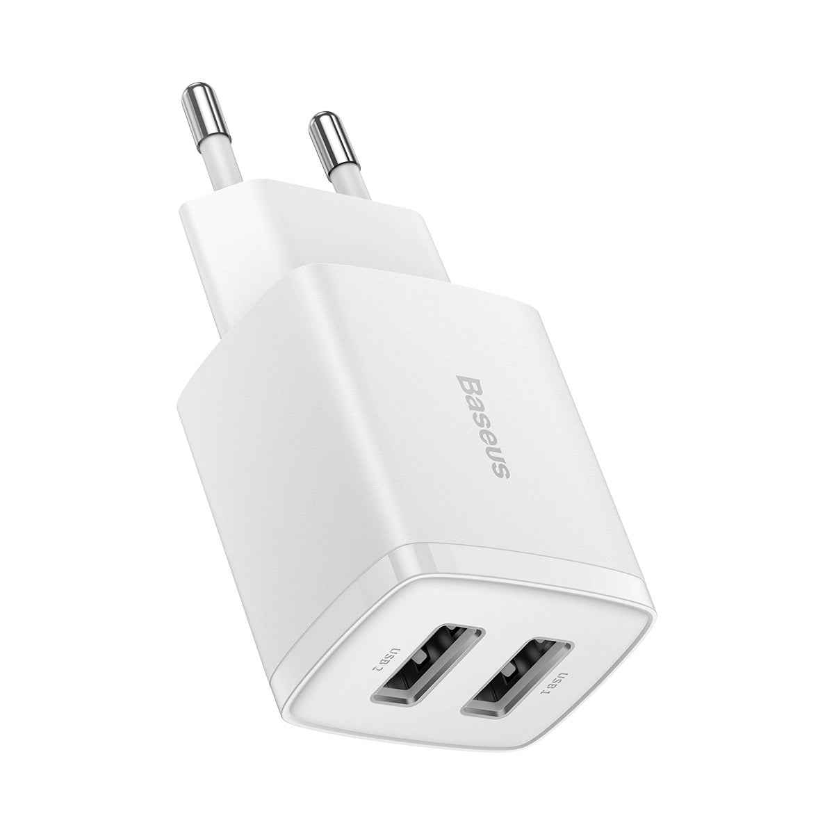 Baseus Compact Ladegerät 2x USB 10,5W weiß (CCXJ010202)