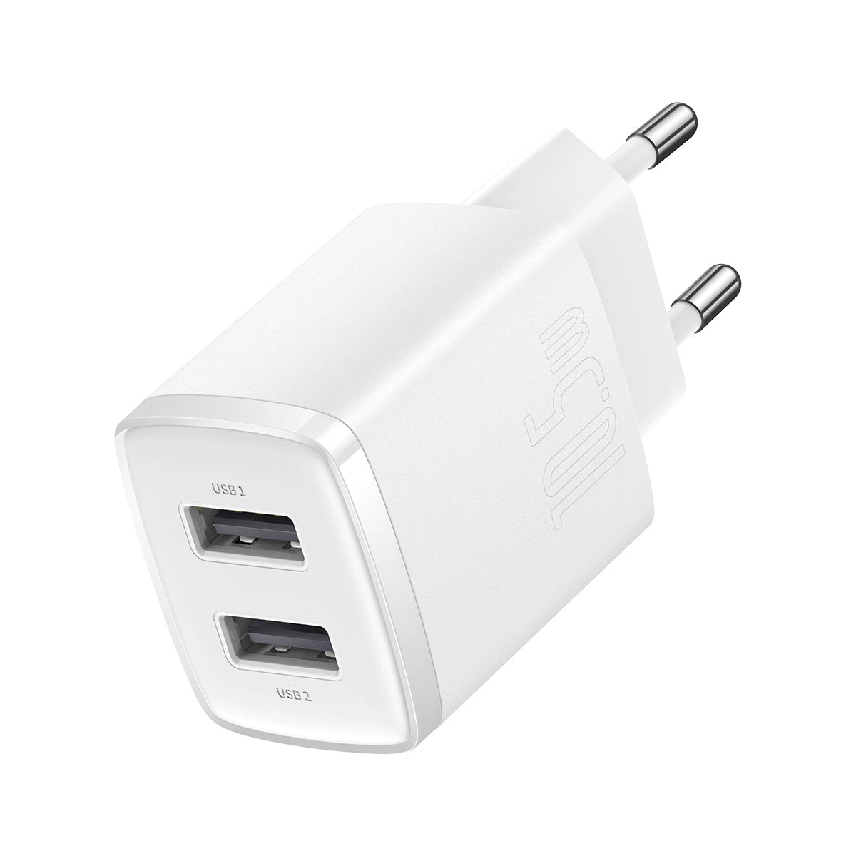 Baseus Compact Ladegerät 2x USB 10,5W weiß (CCXJ010202)