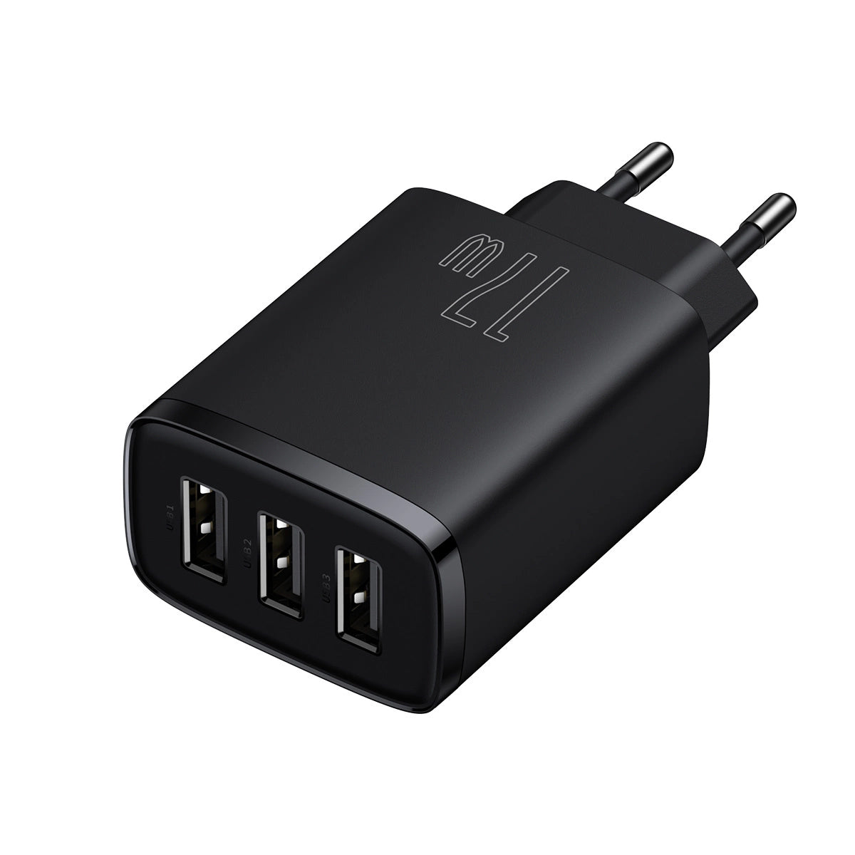 Baseus Compact Ladegerät 3x USB 17W schwarz (CCXJ020101)