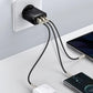 Baseus Compact Schnellladegerät 2x USB / USB Type C 30W 3A Power Delivery Quick Charge schwarz (CCXJ-E01)