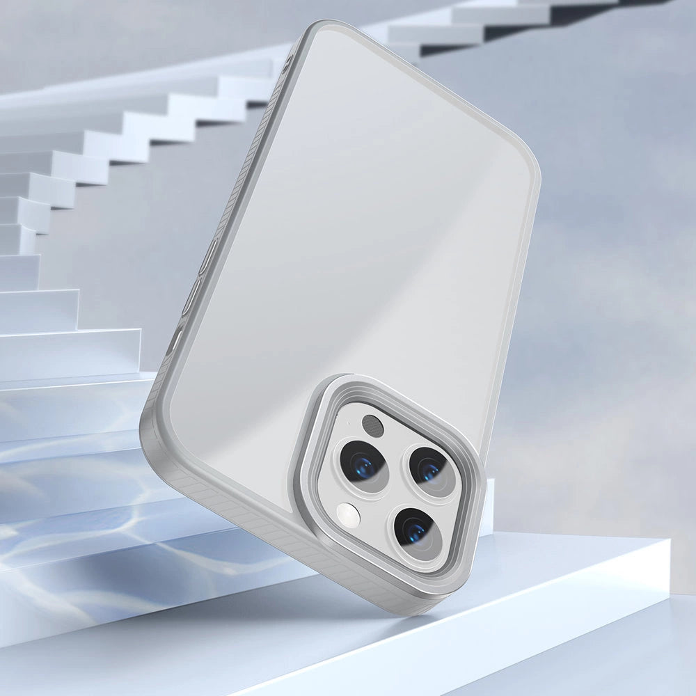 Baseus Crystal Phone Case Armor Case für iPhone 13 Pro mit Gelrahmen grau (ARJT000413)