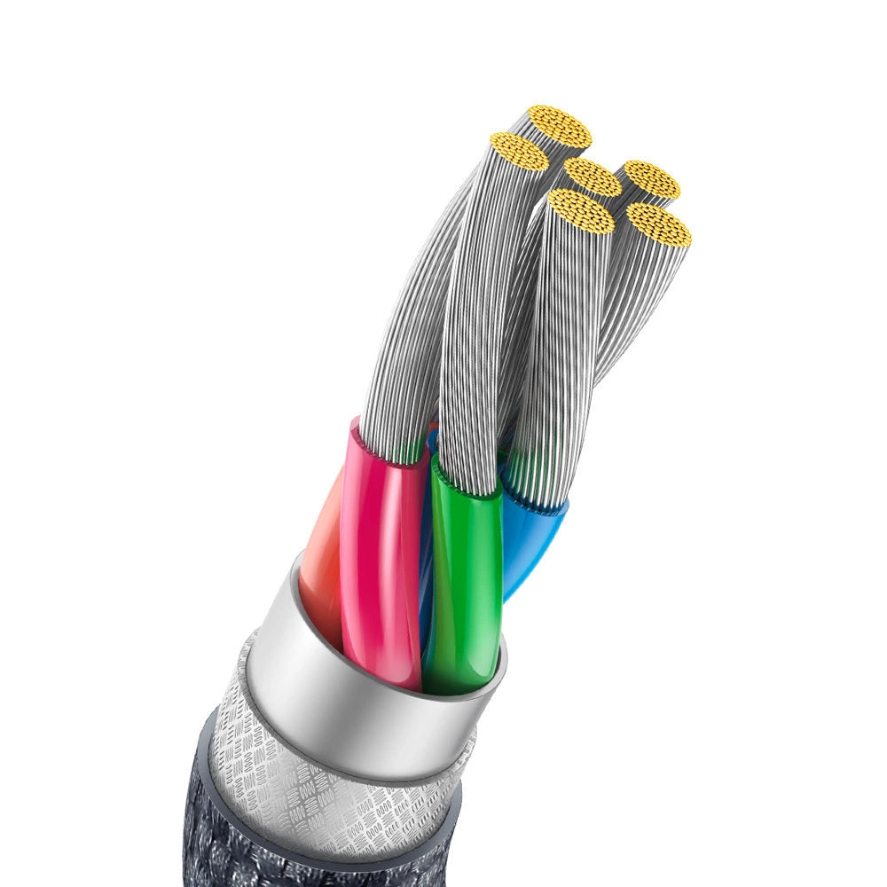 Baseus Crystal Shine Series Kabel USB-Kabel für schnelles Laden und Datenübertragung USB Typ A - USB Typ C 100 W 2 m schwarz (CAJY000501)