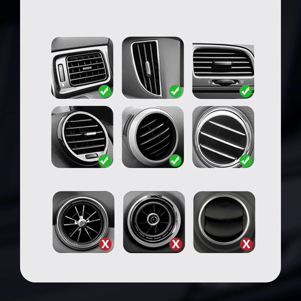 Baseus Cube SUYL-FK01 Schwerkrafthalterung für ein 4,7-6,6-Zoll-Telefon für ein Auto am Lüftungsschlitz – Schwarz