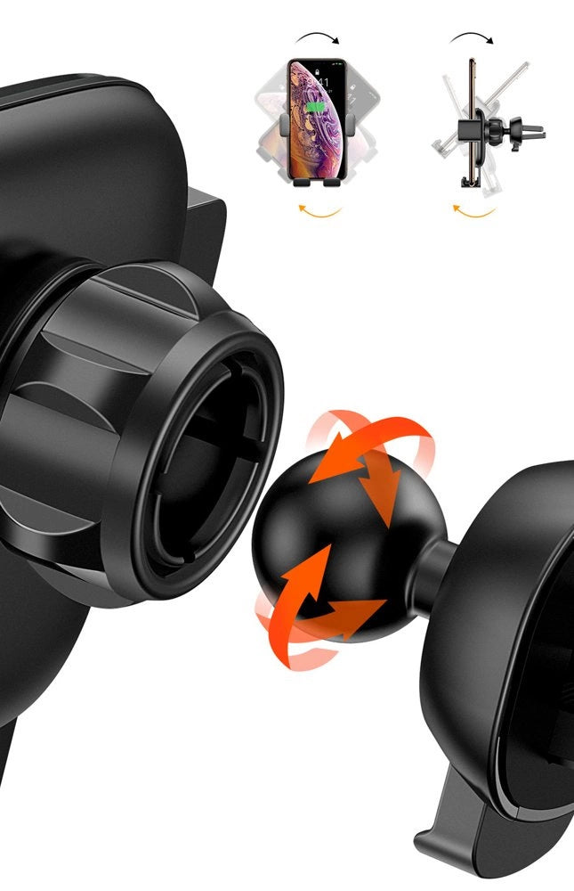 Baseus Cube SUYL-FK01 Schwerkrafthalterung für ein 4,7-6,6-Zoll-Telefon für ein Auto am Lüftungsschlitz – Schwarz