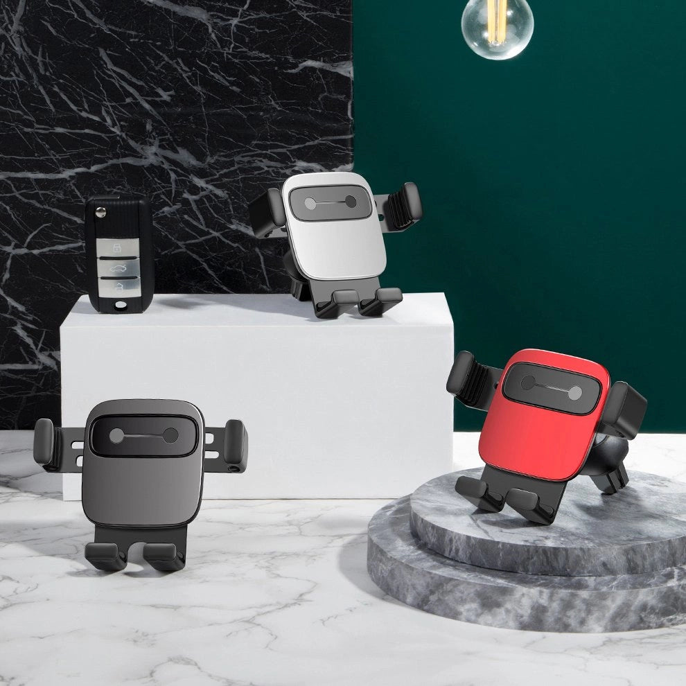 Baseus Cube SUYL-FK01 Schwerkrafthalterung für ein 4,7-6,6-Zoll-Telefon für ein Auto am Lüftungsschlitz – Schwarz