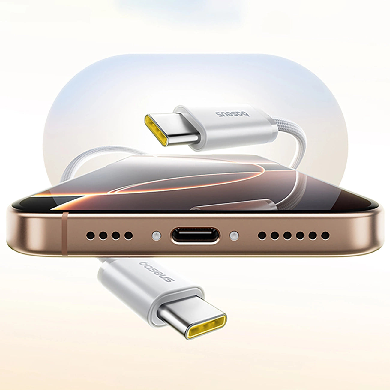 Baseus Dynamic 4 Pro 100W USB-C - USB-C Magnetkabel 1m - Weiß