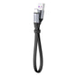 Baseus Einfaches Flachkabel USB / USB Type C SuperCharge 5A 40W Quick Charge 3.0 QC 3.0 23cm grau (CATMBJ-BG1)