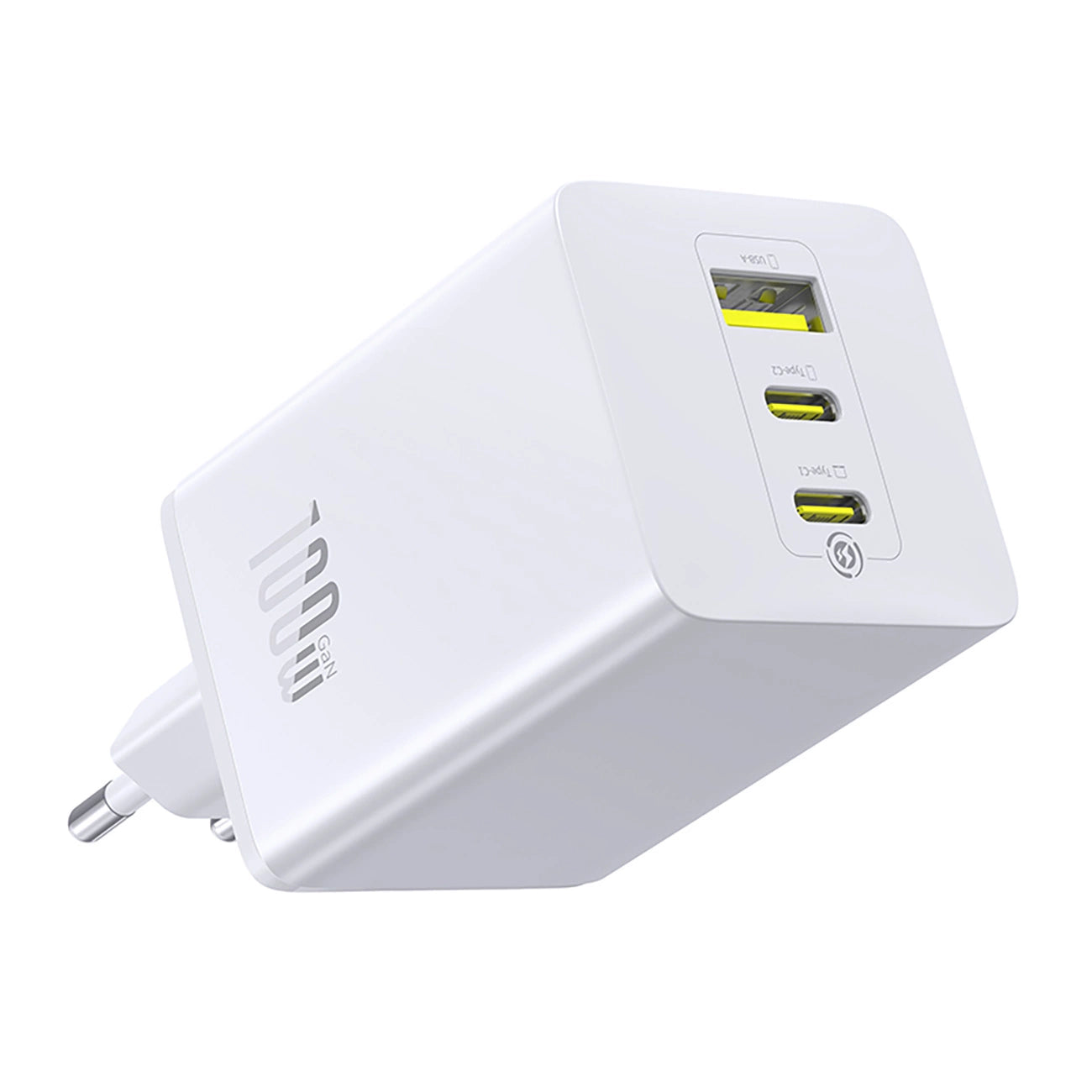 Baseus EnerFill FE11 2 x USB-C / USB-A 100W Wandladegerät - Weiß