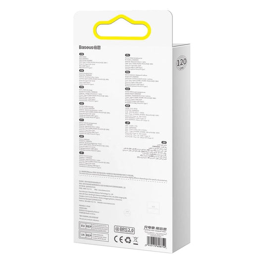 Baseus Flash Series II Kabel USB Type C / USB Type A - USB Type C / Lightning / Micro USB 100 W 1,2 m blau (CASS030103)