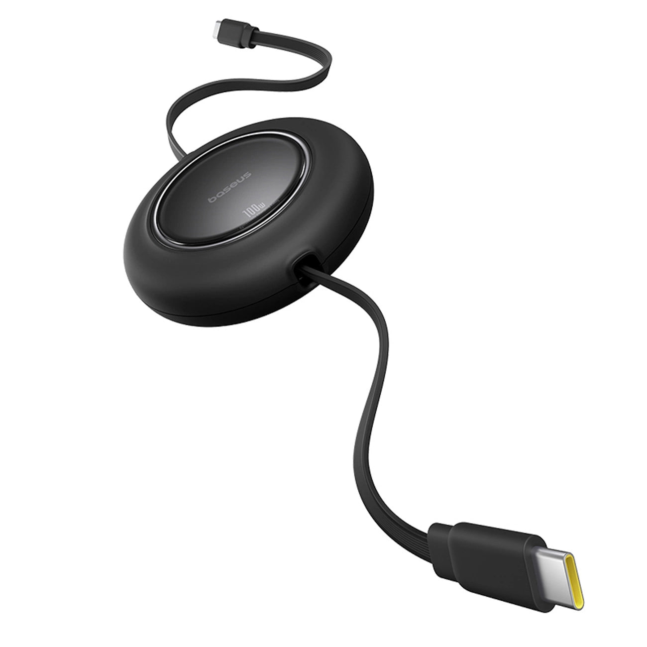 Baseus Free2Pull Mini 100W Einziehbares USB-C-Kabel – USB-C 2 m – Schwarz