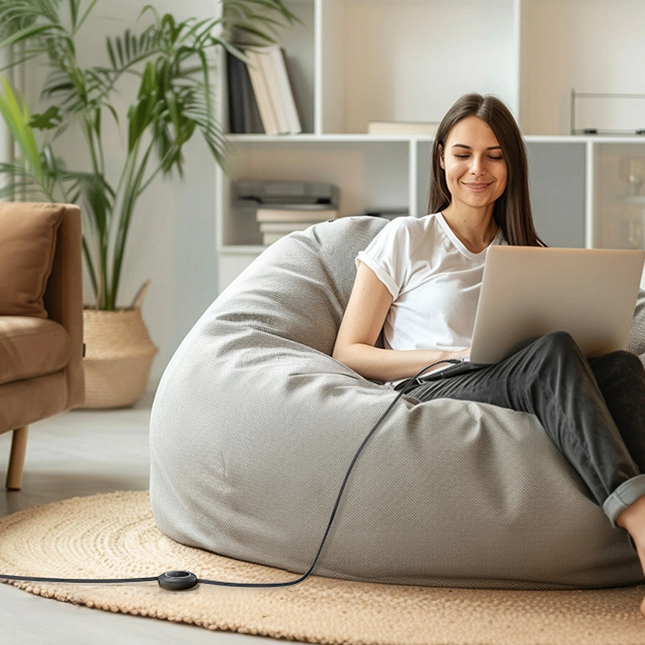 Baseus Free2Pull Mini 100W Einziehbares USB-C-Kabel – USB-C 2 m – Schwarz