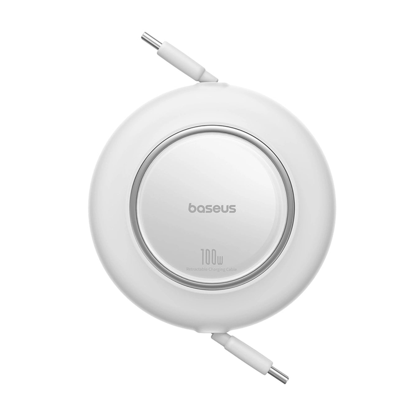 Baseus Free2Pull Mini 100W Einziehbares USB-C-Kabel – USB-C 2 m – Weiß