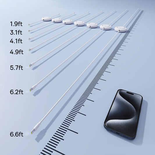 Baseus Free2Pull Mini 100W Einziehbares USB-C-Kabel – USB-C 2 m – Weiß