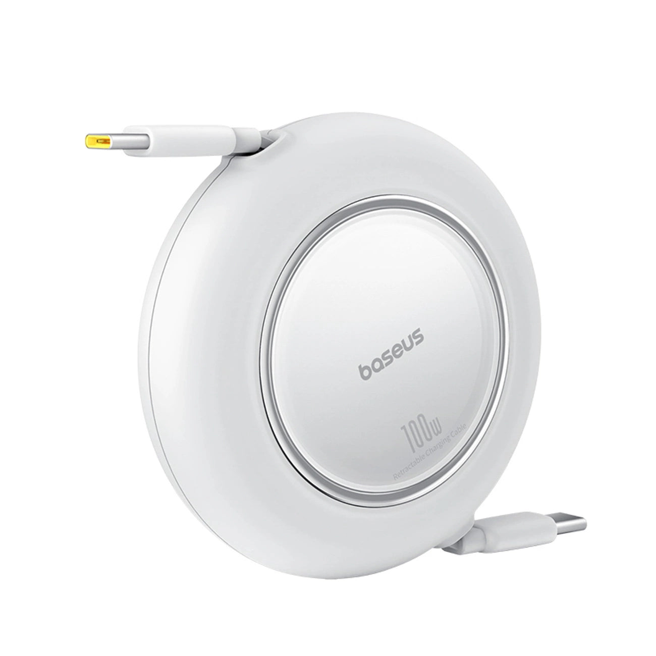 Baseus Free2Pull Mini 100W Einziehbares USB-C-Kabel – USB-C 2 m – Weiß