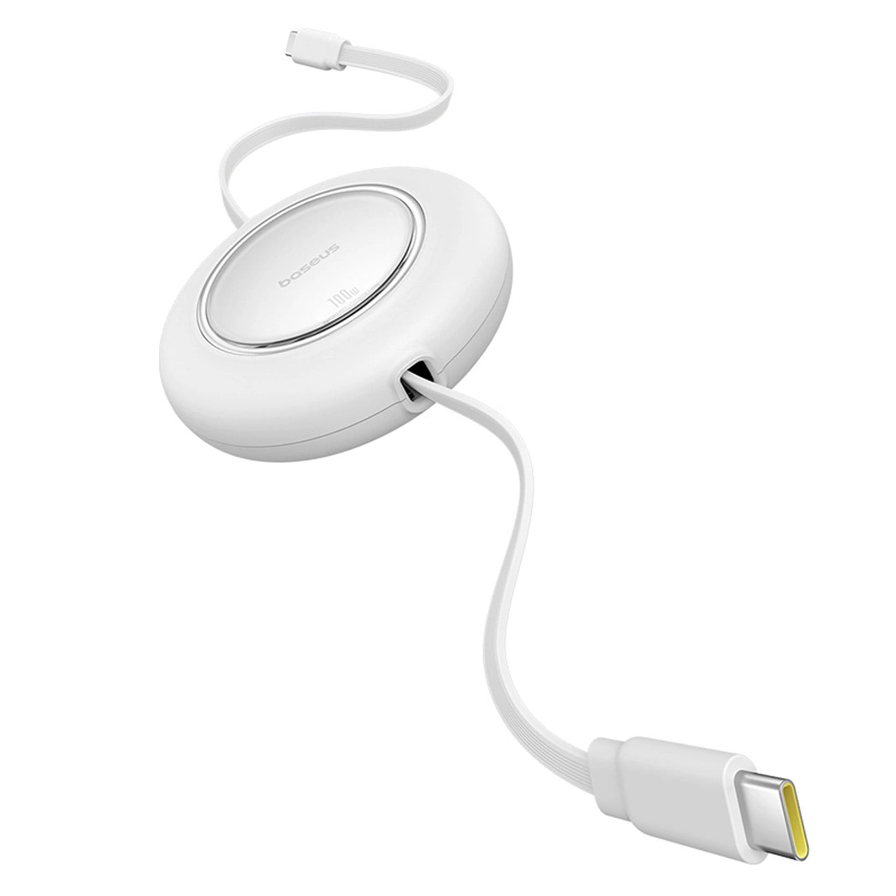Baseus Free2Pull Mini 100W Einziehbares USB-C-Kabel – USB-C 2 m – Weiß