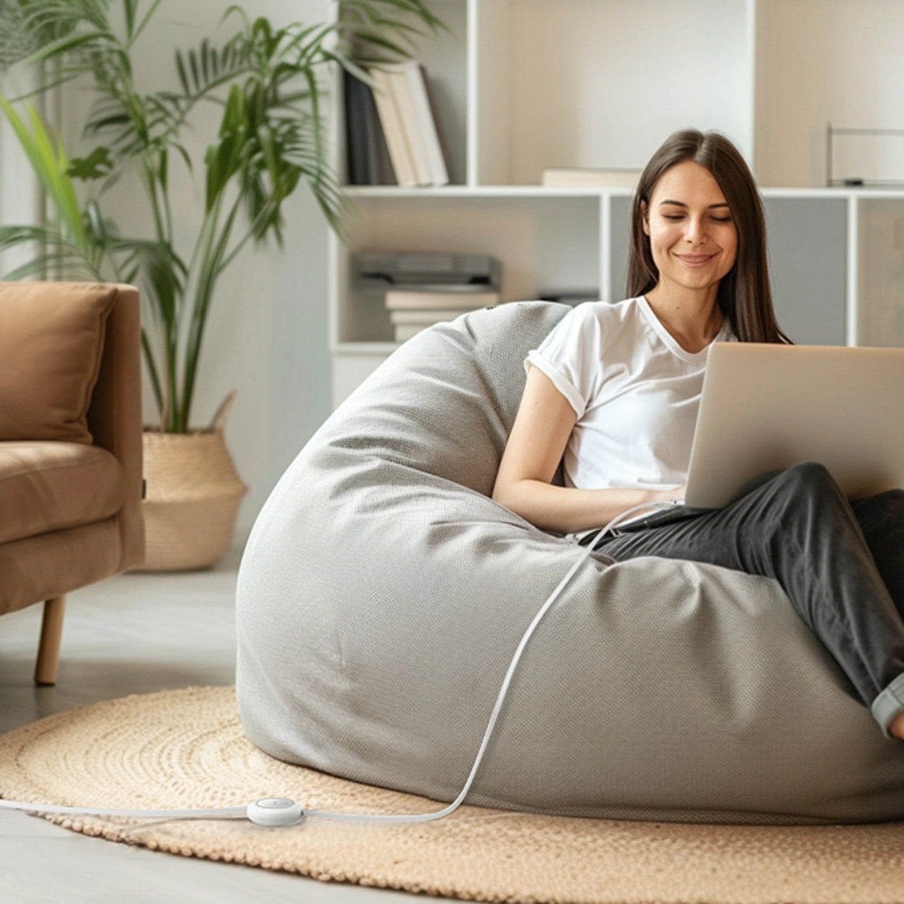 Baseus Free2Pull Mini 100W Einziehbares USB-C-Kabel – USB-C 2 m – Weiß