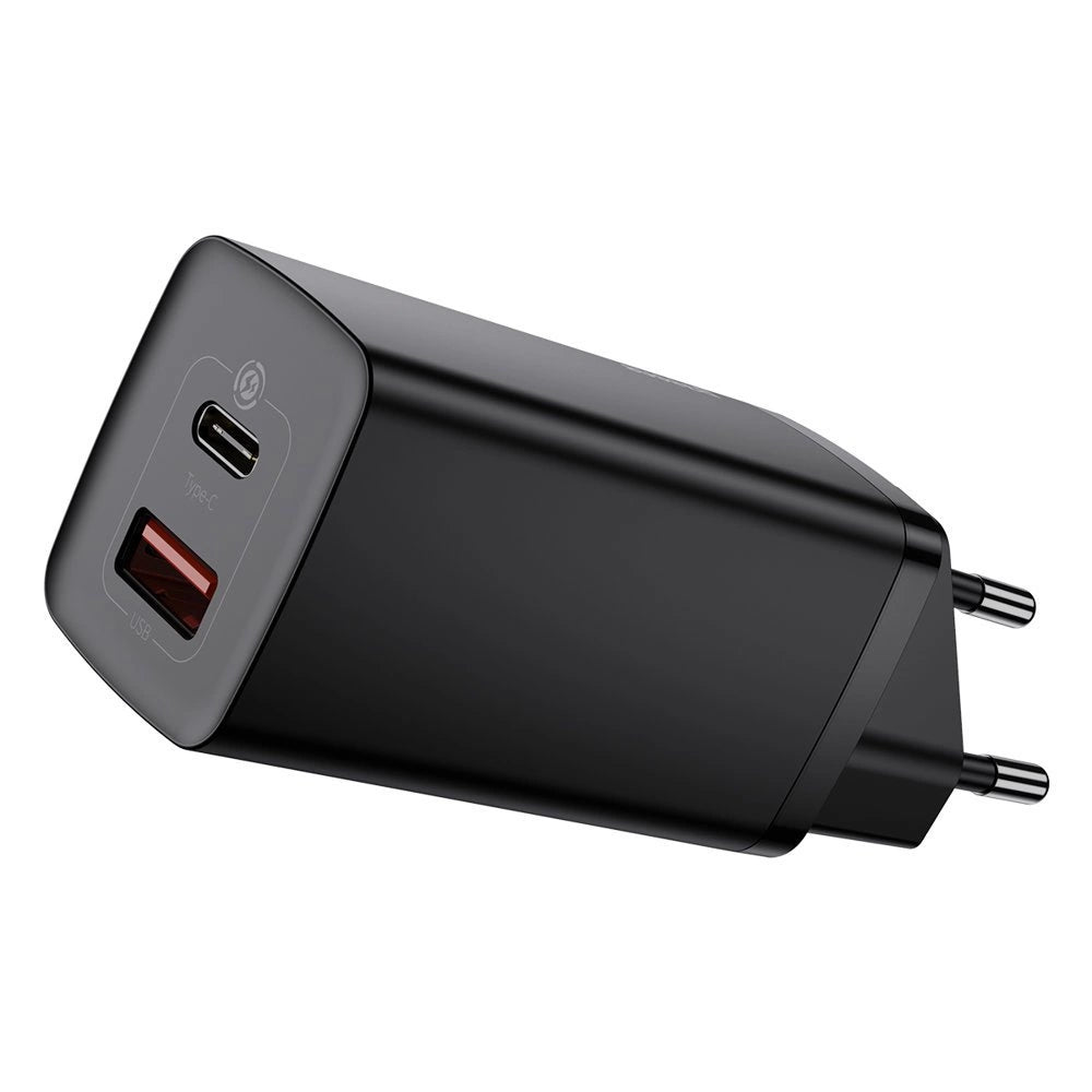 Baseus GaN2 Lite Fast 65W USB / USB Type C Quick Charge 3.0 Power Delivery (Galliumnitrid) Schwarz (CCGAN2L-B01)
