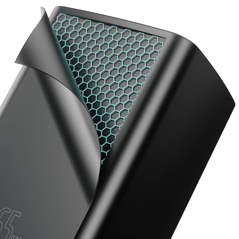 Baseus GaN2 Lite Fast 65W USB / USB Type C Quick Charge 3.0 Power Delivery (Galliumnitrid) Schwarz (CCGAN2L-B01)