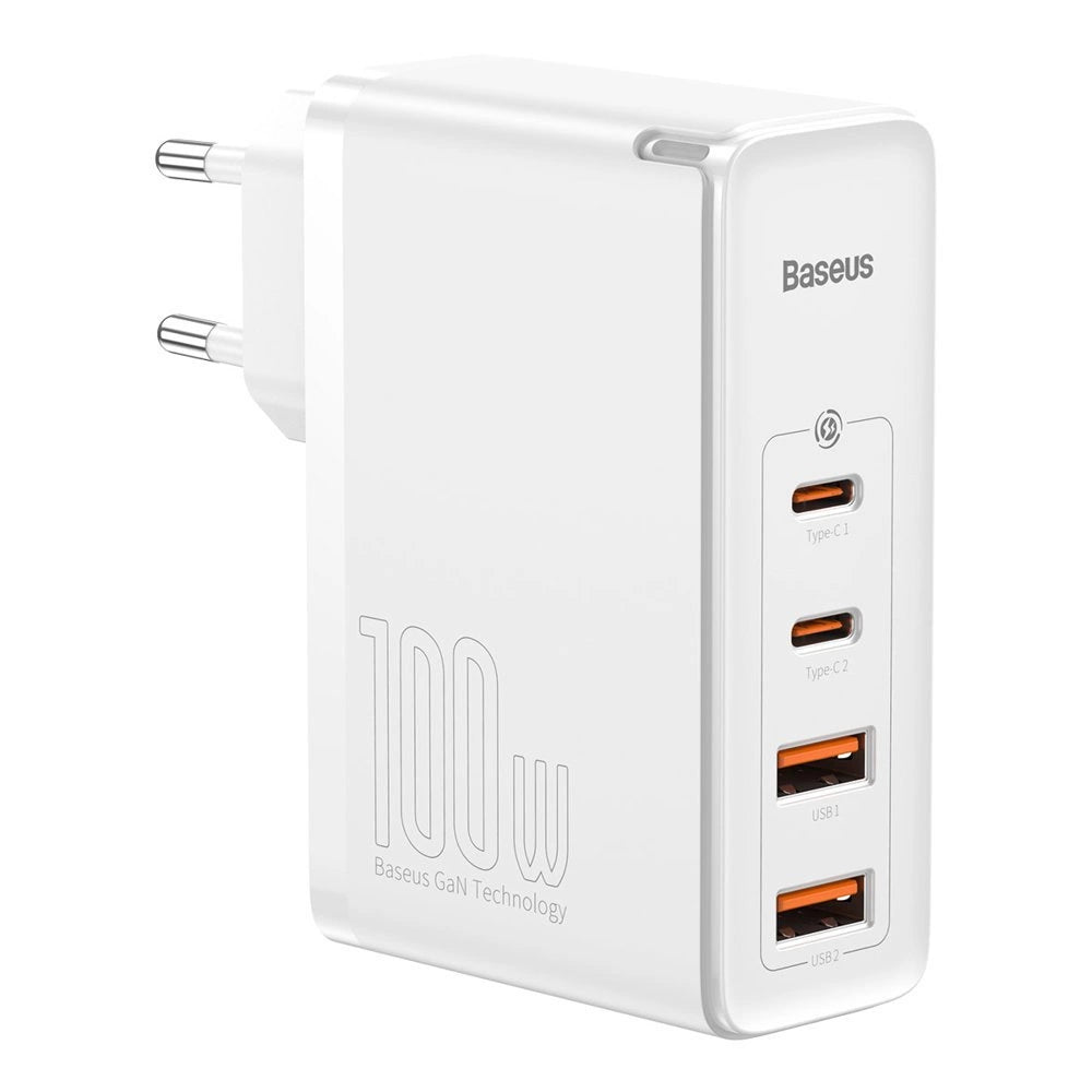 Baseus GaN2 Pro Schnellladegerät 100W USB / USB Typ C Quick Charge 4+ Power Delivery weiß (CCGAN2P-L02)