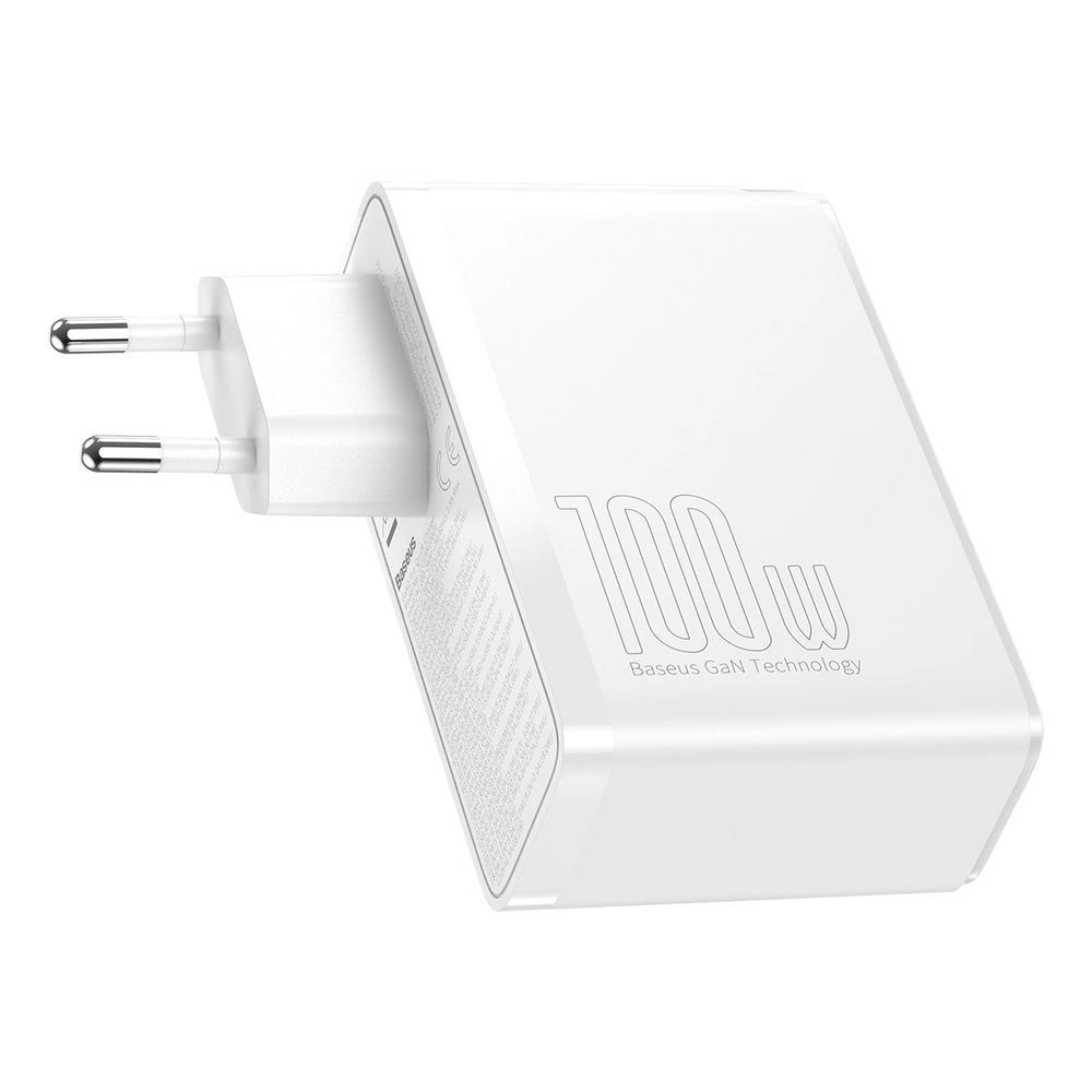 Baseus GaN2 Pro Schnellladegerät 100W USB / USB Typ C Quick Charge 4+ Power Delivery weiß (CCGAN2P-L02)