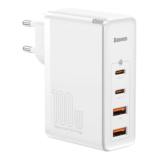 Baseus GaN2 Pro Schnellladegerät 100W USB / USB Typ C Quick Charge 4+ Power Delivery weiß (CCGAN2P-L02)