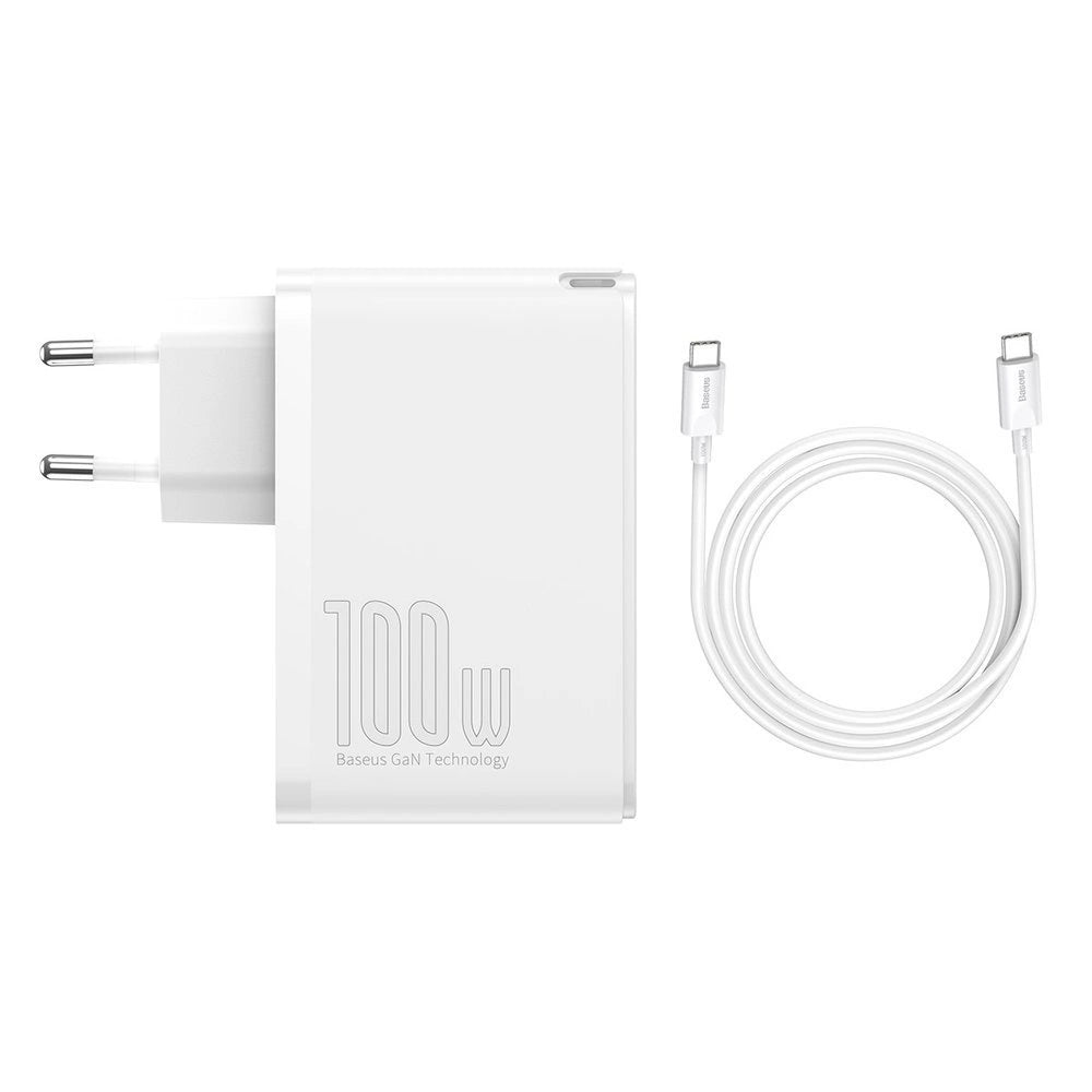 Baseus GaN2 Pro Schnellladegerät 100W USB / USB Typ C Quick Charge 4+ Power Delivery weiß (CCGAN2P-L02)