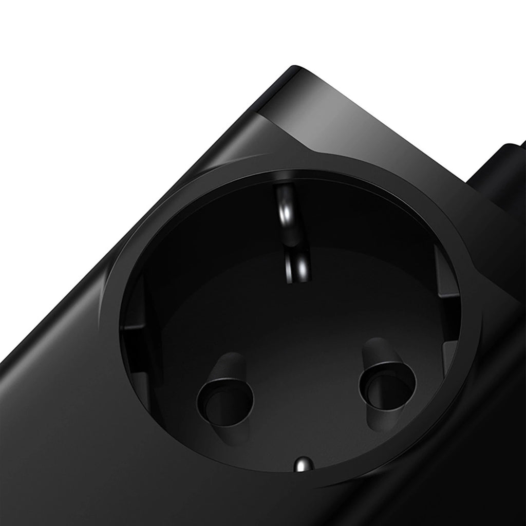 Baseus GaN3 Pro 65W EU Ladestation + 2 x USB-C + 2 x USB-A mit Baseus Xiaobai USB-C 100W 1m Kabel - Schwarz