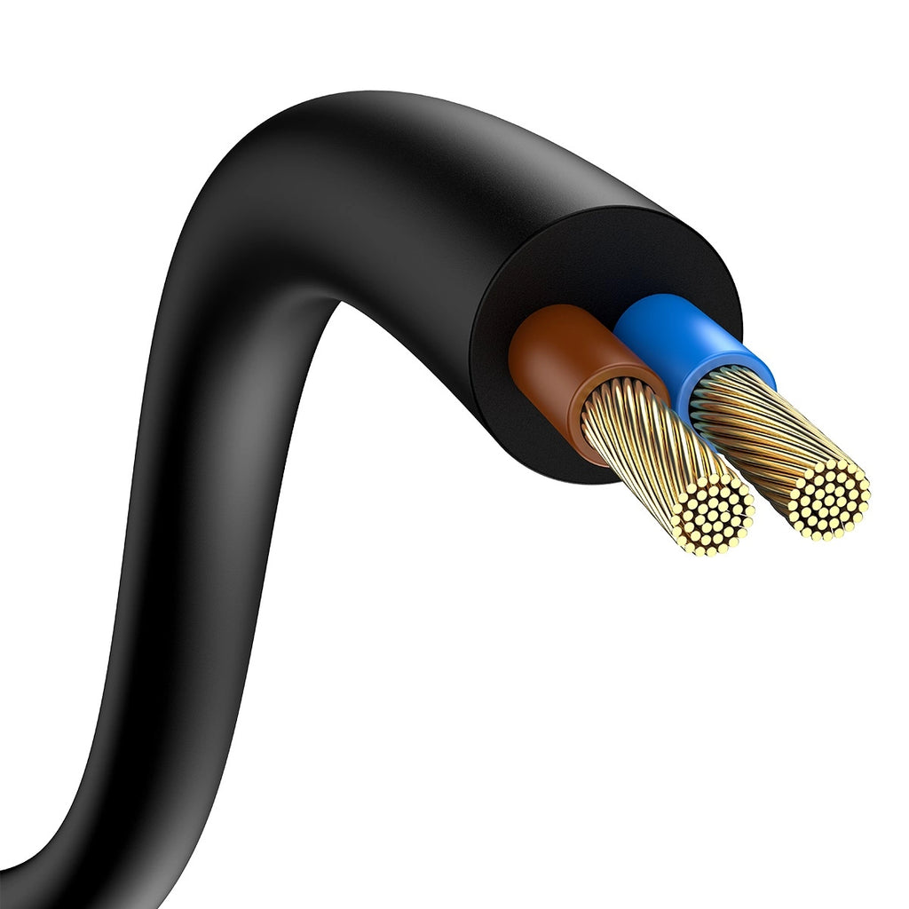 Baseus GaN3 Pro Schnellladegerät GaN 2 x USB Typ C / 2 x USB 65W PD, QC4.0+, AFC, PPS + Kabel USB Typ C - USB Typ C 1m schwarz (CCGP040101)