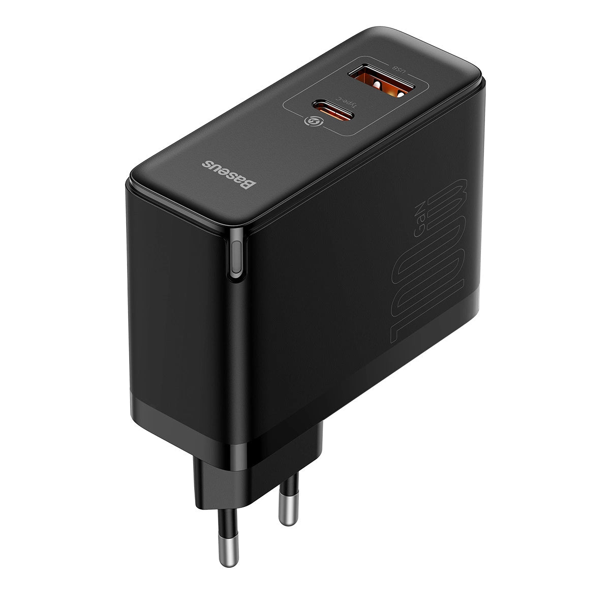 Baseus GaN5 Pro schnelles universelles Wandladegerät GaN USB Typ C / USB 100W PD3.0, QC4.0+, AFC schwarz (CCGP090201)