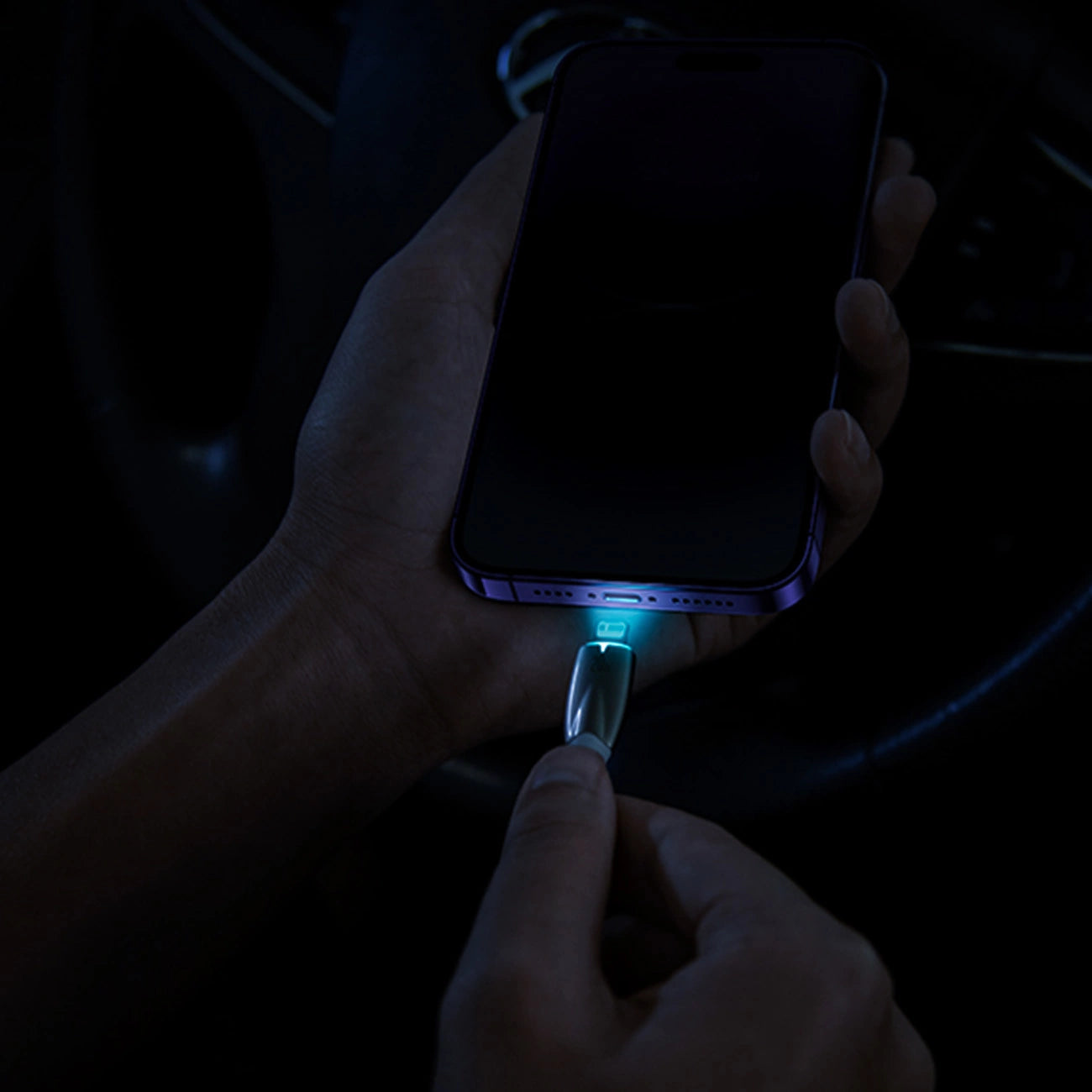 Baseus Glimmer Series Kabel USB-A - Lightning 480Mb/s 2.4A 2m schwarz