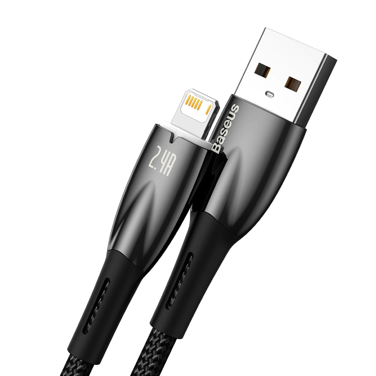 Baseus Glimmer Series Kabel USB-A - Lightning 480Mb/s 2.4A 2m schwarz