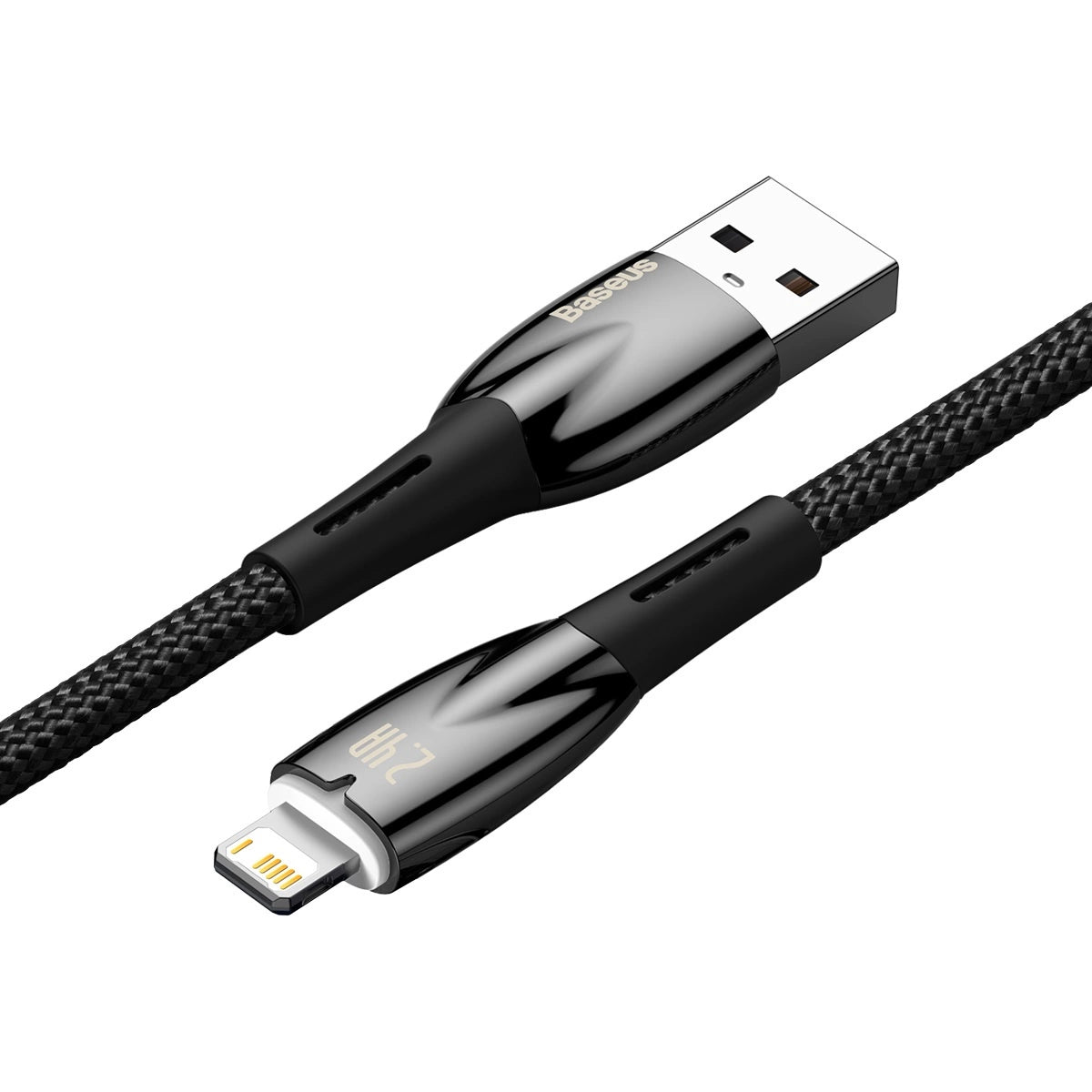 Baseus Glimmer Series Kabel USB-A - Lightning 480Mb/s 2.4A 2m schwarz