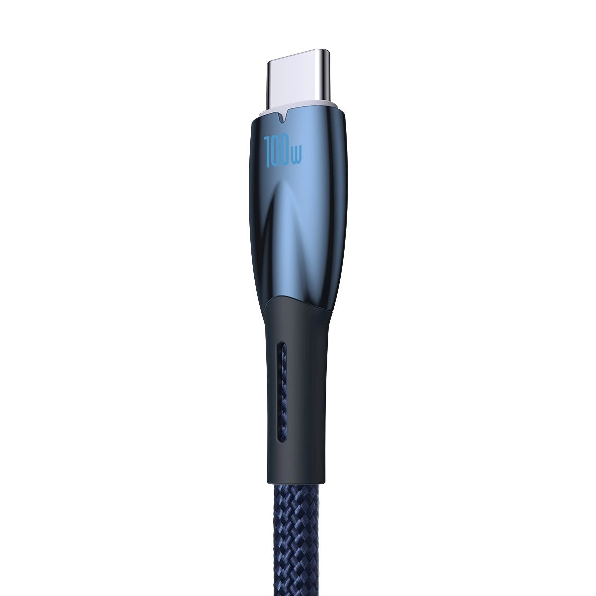 Baseus Glimmer Series Schnellladekabel USB-A – USB-C 100 W 480 Mbit/s 1 m blau