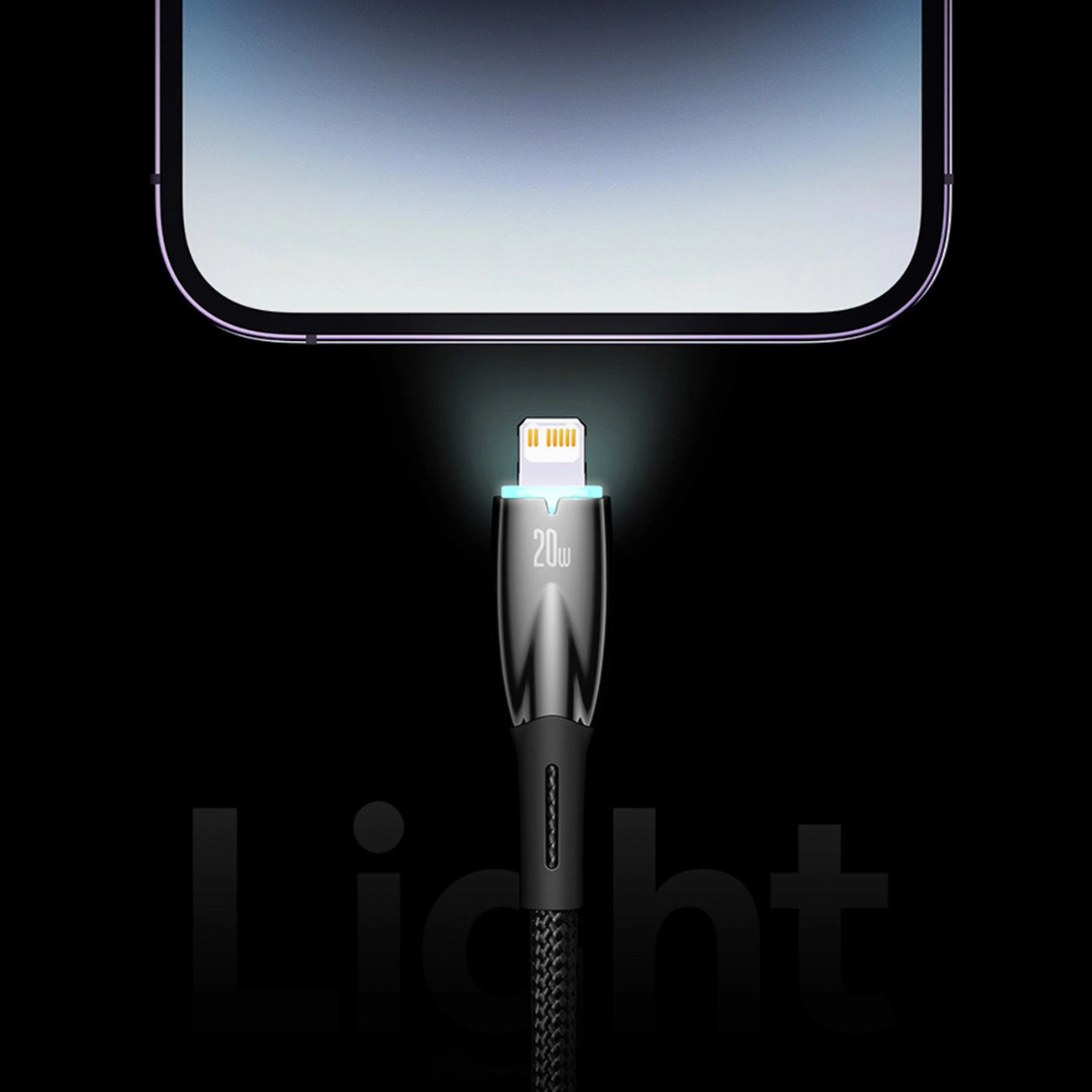 Baseus Glimmer Series Schnellladekabel USB-A - USB-C 100W 480Mbps 1m schwarz