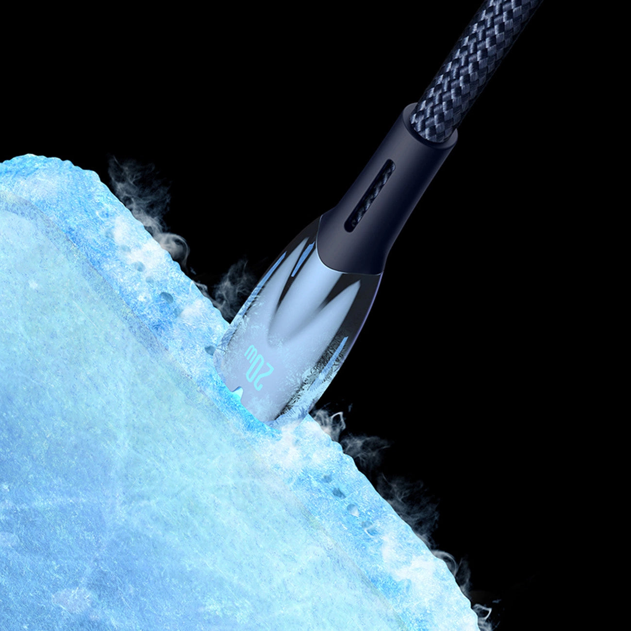 Baseus Glimmer Series Schnellladekabel USB-A - USB-C 100W 480Mbps 1m schwarz