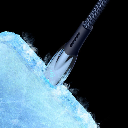 Baseus Glimmer Series Schnellladekabel USB-A - USB-C 100W 480Mbps 1m schwarz