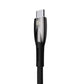 Baseus Glimmer Series Schnellladekabel USB-A - USB-C 100W 480Mbps 1m schwarz