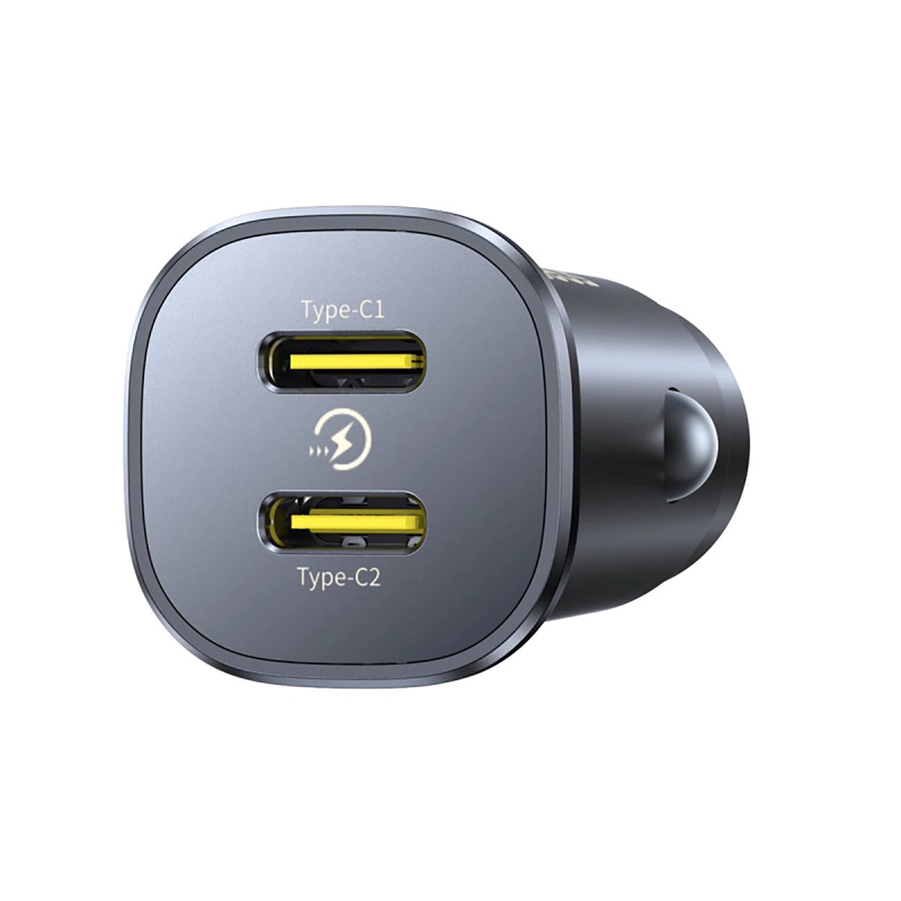 Baseus GoTrip 2 x USB-C 30W Autoladegerät - Schwarz
